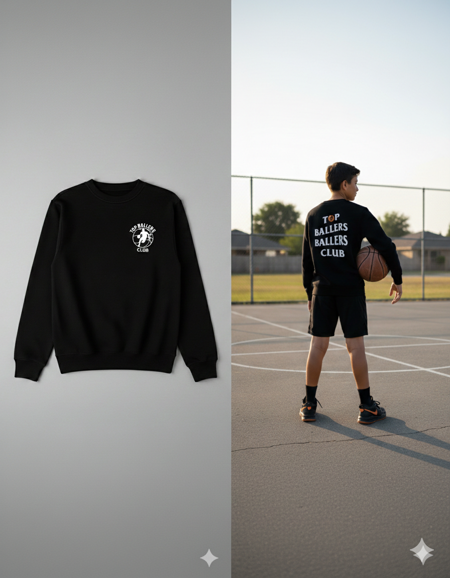 Crew Neck Sweater Top Ballers Ballers Club