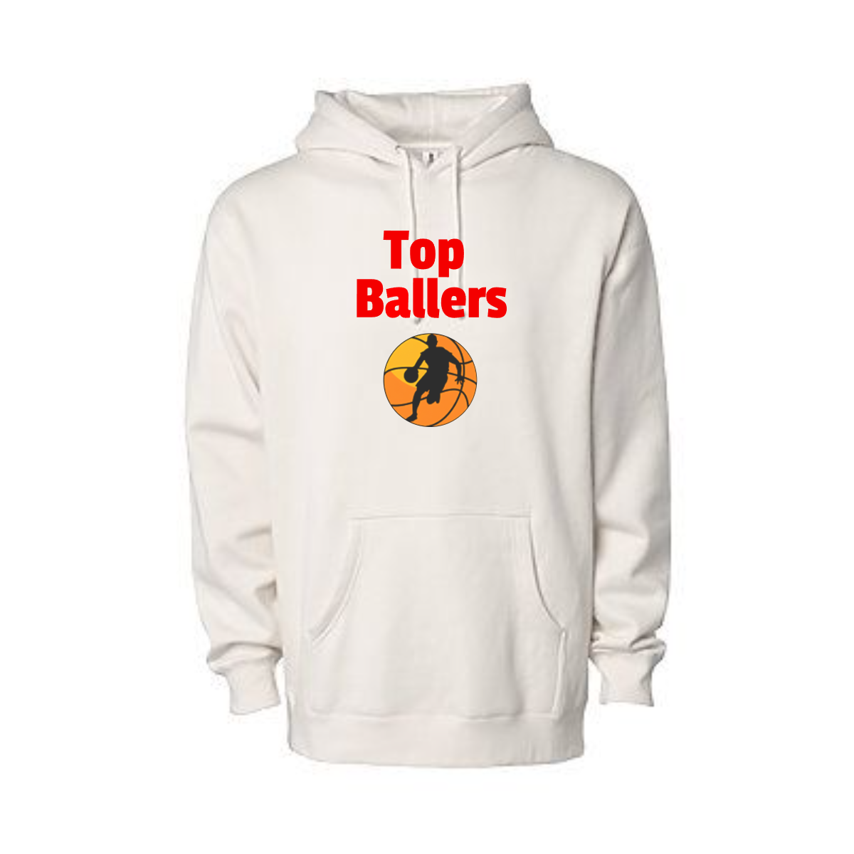 Top Ballers Classic Cream Colored Heavyweight Hoodie